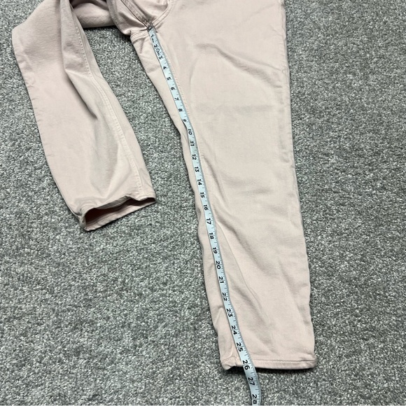 Spanx Jeans Women's Size 33 Pink The Slim-X Cropped Denim Stretchy High Rise - Picture 2 of 8